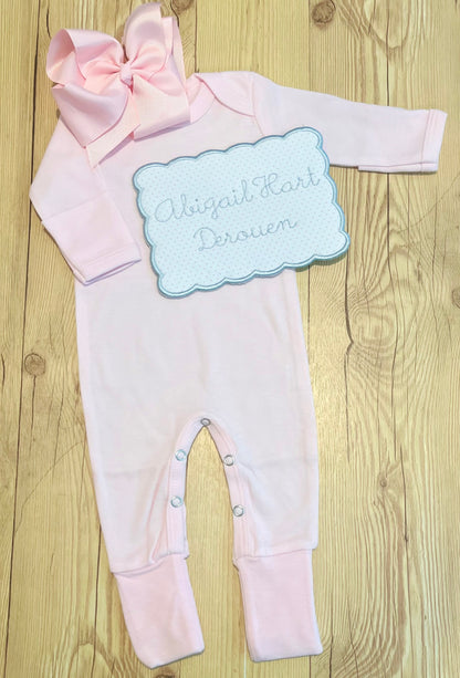 Child name plaque