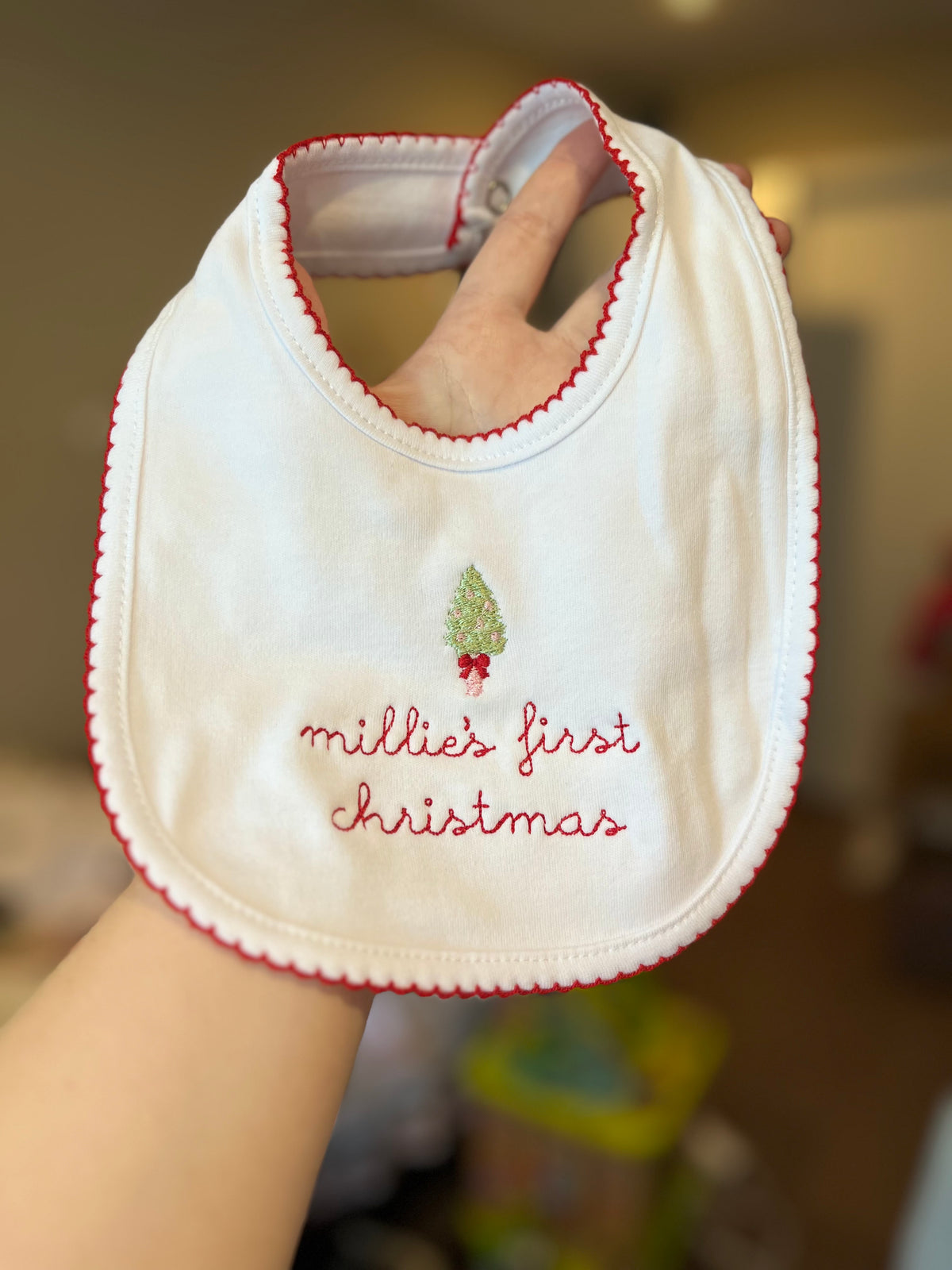 My first Christmas bibs