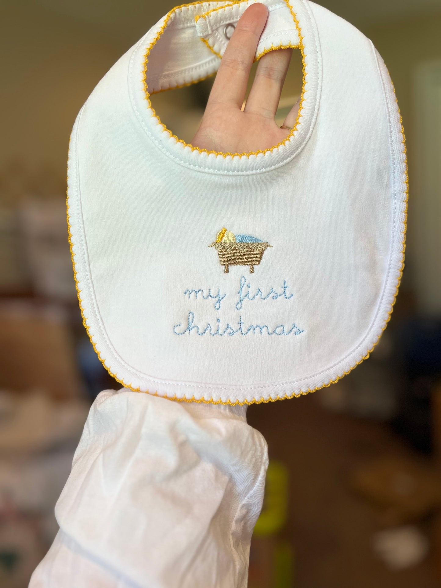 My first Christmas bibs