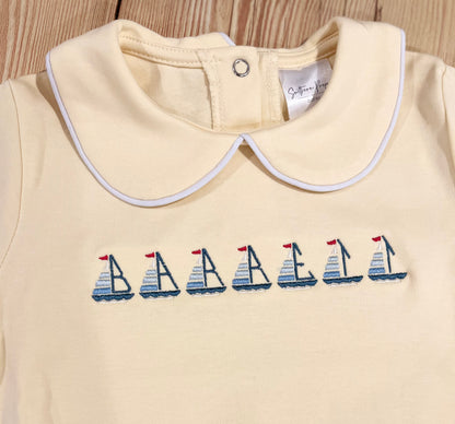 Piped bubble with boat name