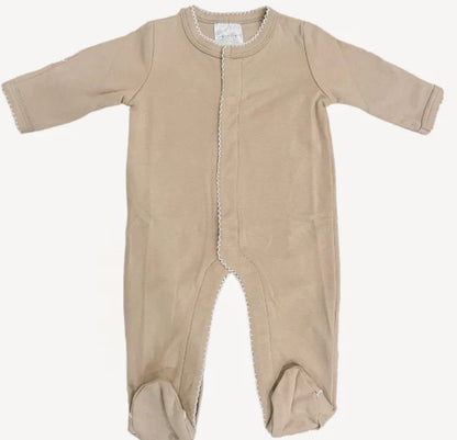 Picot trim footie