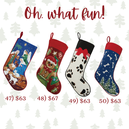 Oh, What Fun! Needlepoint Christmas Stockings