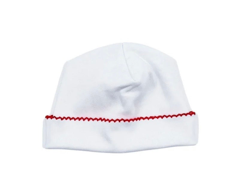 Picot trim hat