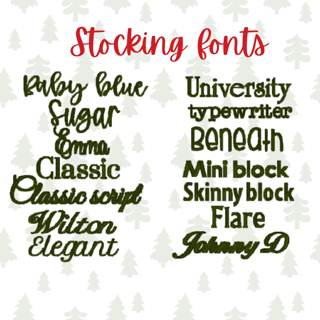 Red Tops Needlepoint Christmas Stockings