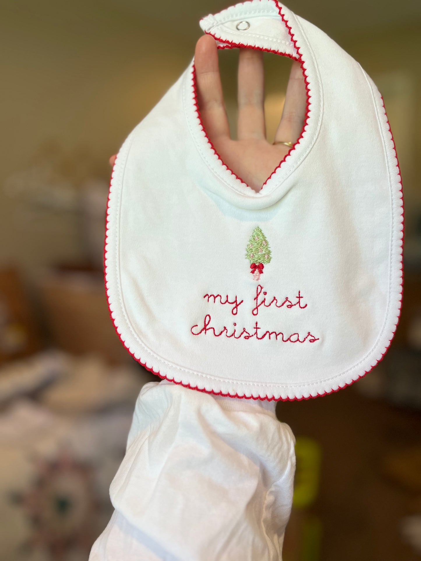 My first Christmas bibs