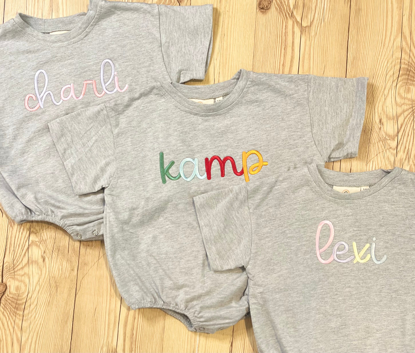 Oversized gray t-shirt bubble